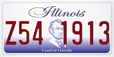IL license plate Z541913