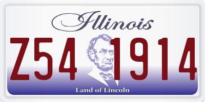 IL license plate Z541914