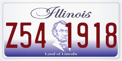 IL license plate Z541918