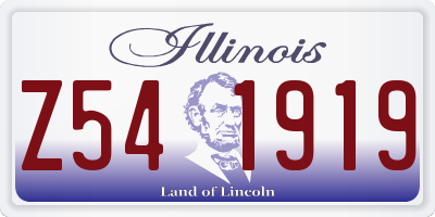 IL license plate Z541919