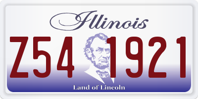 IL license plate Z541921