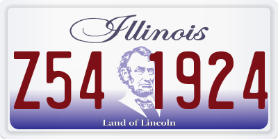 IL license plate Z541924