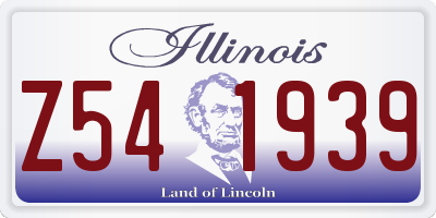IL license plate Z541939