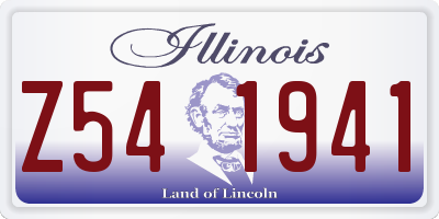 IL license plate Z541941