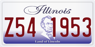 IL license plate Z541953