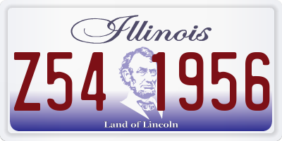 IL license plate Z541956