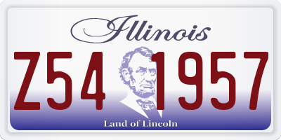 IL license plate Z541957