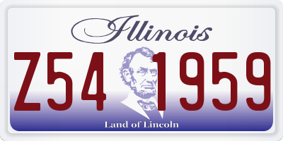 IL license plate Z541959