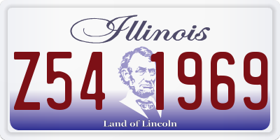 IL license plate Z541969
