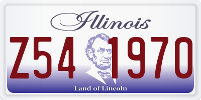 IL license plate Z541970