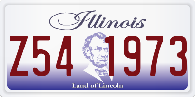 IL license plate Z541973