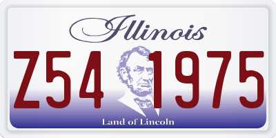 IL license plate Z541975