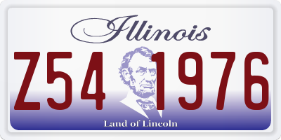 IL license plate Z541976
