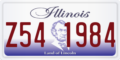 IL license plate Z541984
