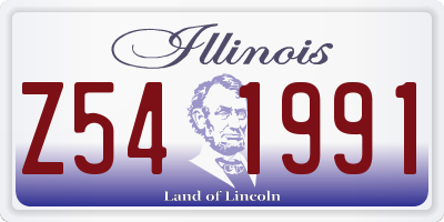 IL license plate Z541991