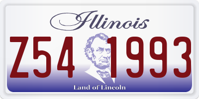 IL license plate Z541993