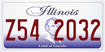 IL license plate Z542032