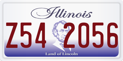 IL license plate Z542056