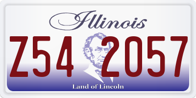 IL license plate Z542057
