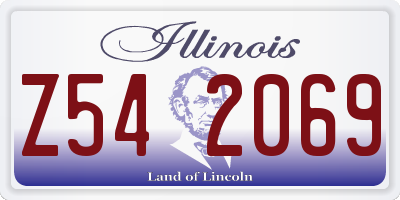 IL license plate Z542069