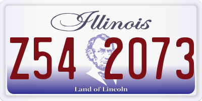 IL license plate Z542073