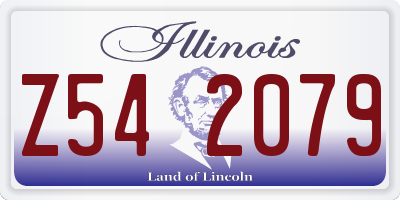 IL license plate Z542079