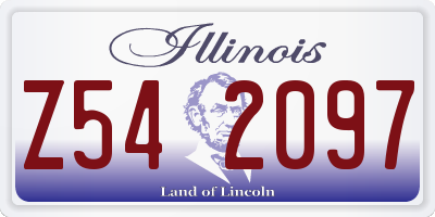IL license plate Z542097