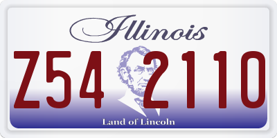 IL license plate Z542110