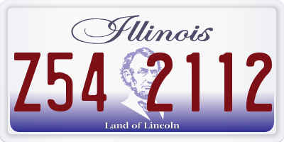 IL license plate Z542112