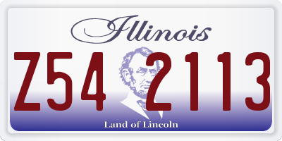 IL license plate Z542113