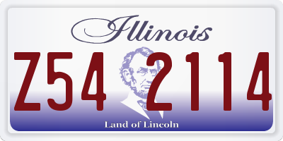 IL license plate Z542114
