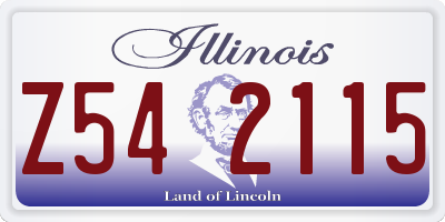 IL license plate Z542115