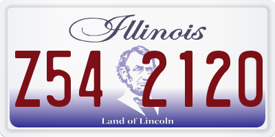 IL license plate Z542120