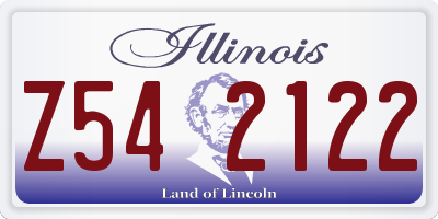 IL license plate Z542122