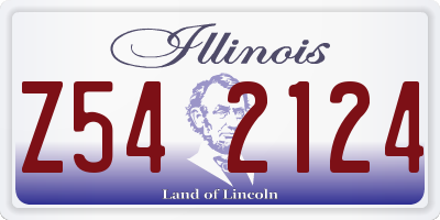 IL license plate Z542124