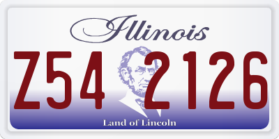IL license plate Z542126