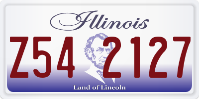 IL license plate Z542127