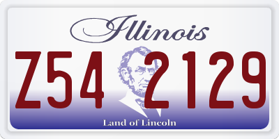 IL license plate Z542129