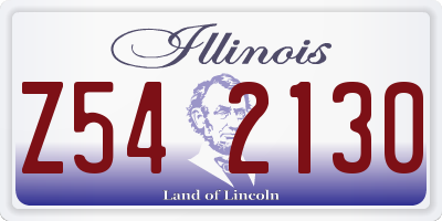 IL license plate Z542130