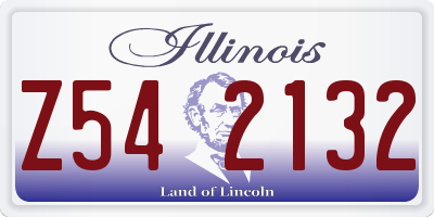 IL license plate Z542132