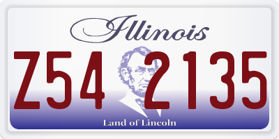 IL license plate Z542135