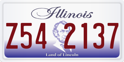 IL license plate Z542137