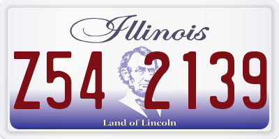 IL license plate Z542139