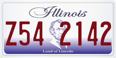 IL license plate Z542142