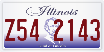 IL license plate Z542143