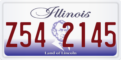 IL license plate Z542145