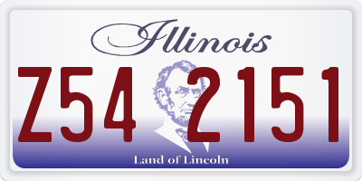 IL license plate Z542151