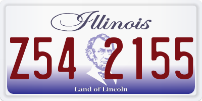 IL license plate Z542155