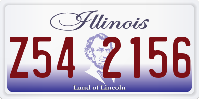 IL license plate Z542156