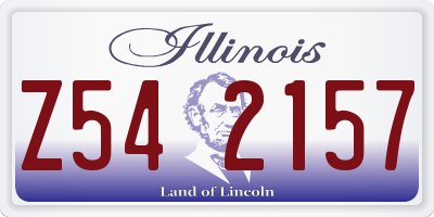 IL license plate Z542157
